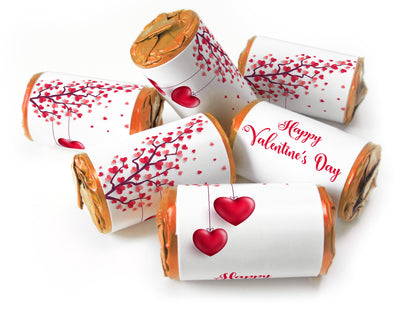 Valentines Day Favours - Love Heart Sweets with Inner Foil choices - Valentine V2