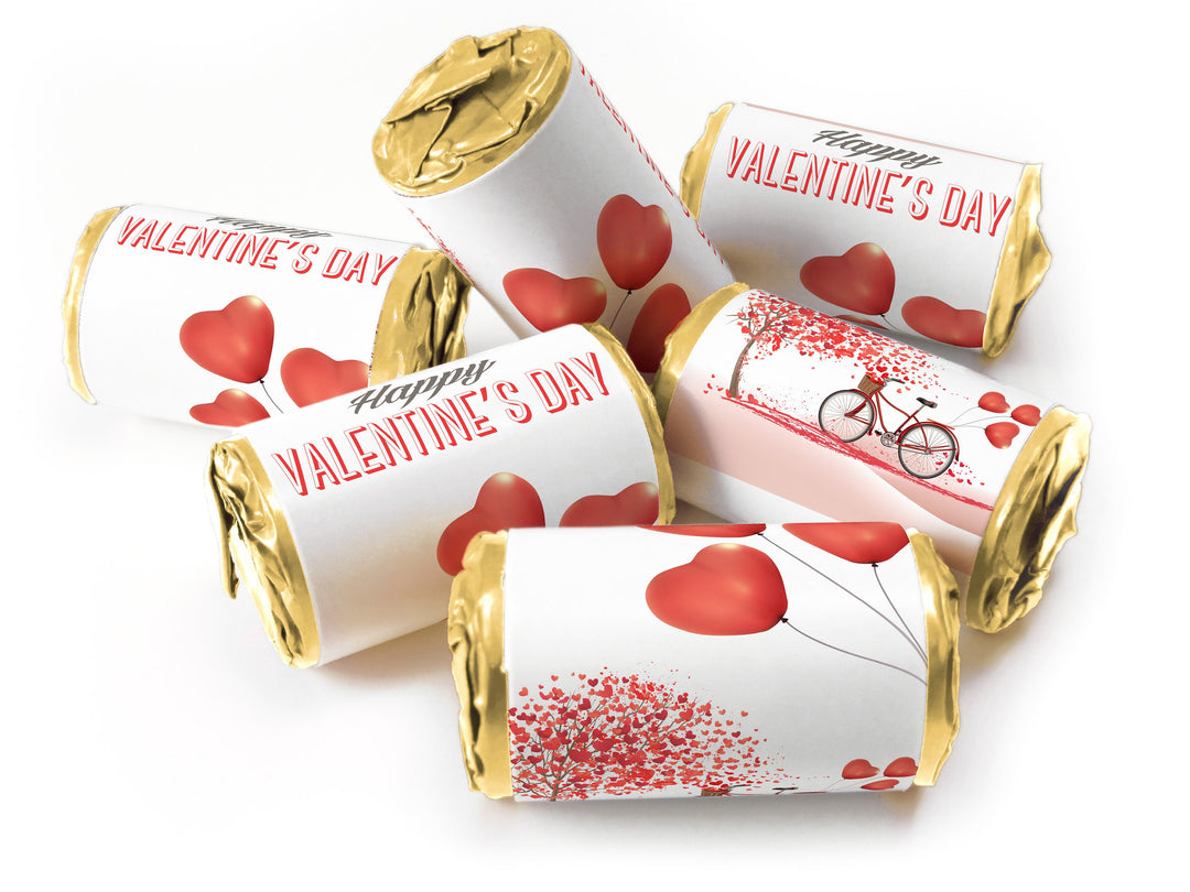 Valentines Day Favours - Love Heart Sweets with Inner Foil choices - Valentine V4