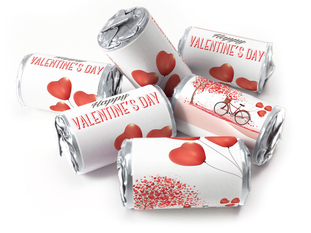 Valentines Day Favours - Love Heart Sweets with Inner Foil choices - Valentine V4