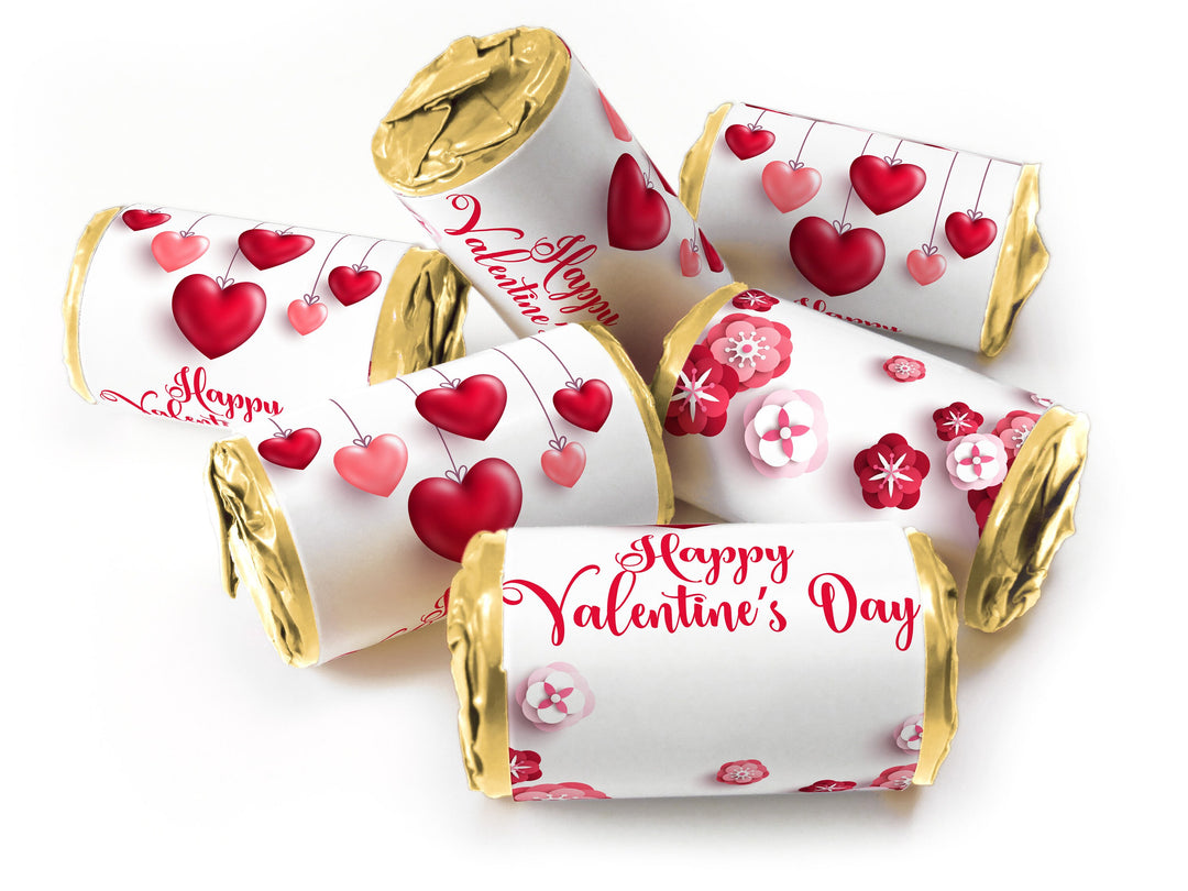 Valentine Day Favours - Love Heart Sweets - with Foil Choices - Valentine V3