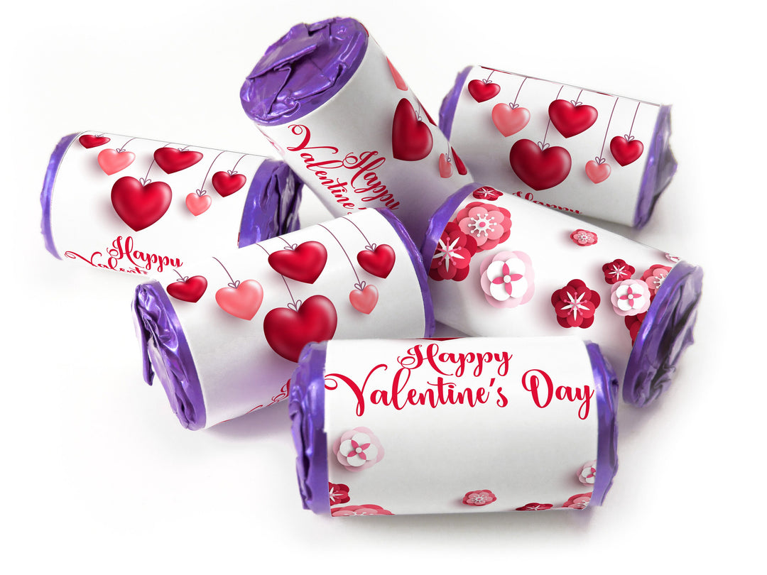 Valentine Day Favours - Love Heart Sweets - with Foil Choices - Valentine V3