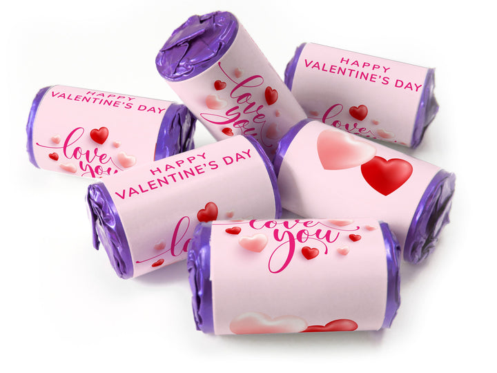 Valentines Day Favours - Love Heart Sweets with Inner Foil choices - Valentine V7