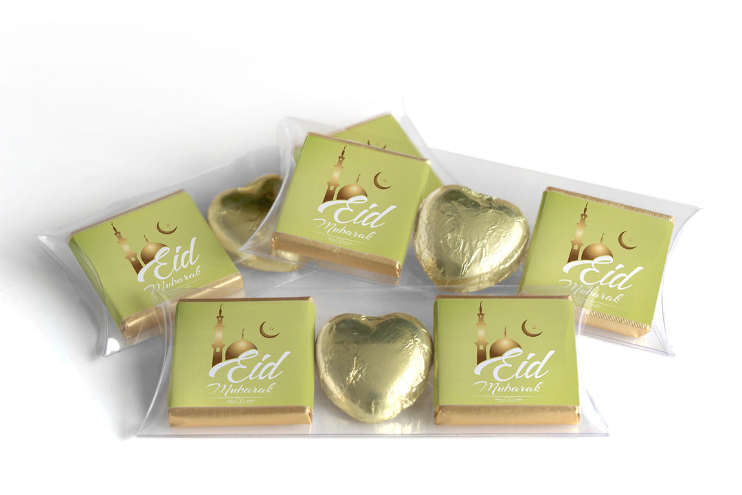 EID / Ramadan Kareem Heart Trio Day Chocolates - Neapolitan Chocolates - V2