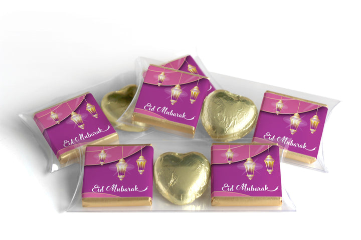 EID / Ramadan Kareem Heart Trio Day Chocolates - Neapolitan Chocolates - V6