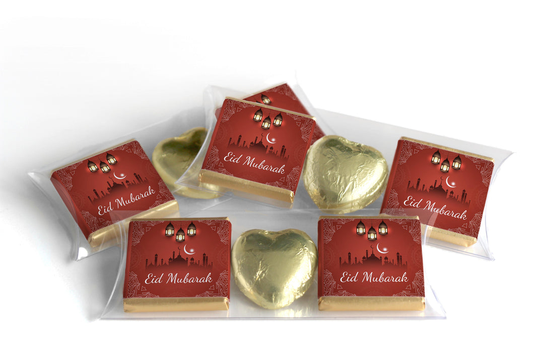 EID / Ramadan Kareem Heart Trio Day Chocolates - Neapolitan Chocolates - V5