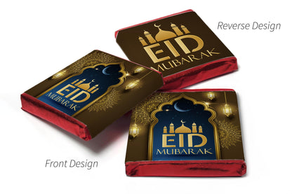 EID Mubarak Chocolates - Favours - Neapolitan Chocolates - V3 - Brown