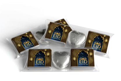 EID Heart Trio Day Chocolates - Neapolitan Chocolates - V3  Brown