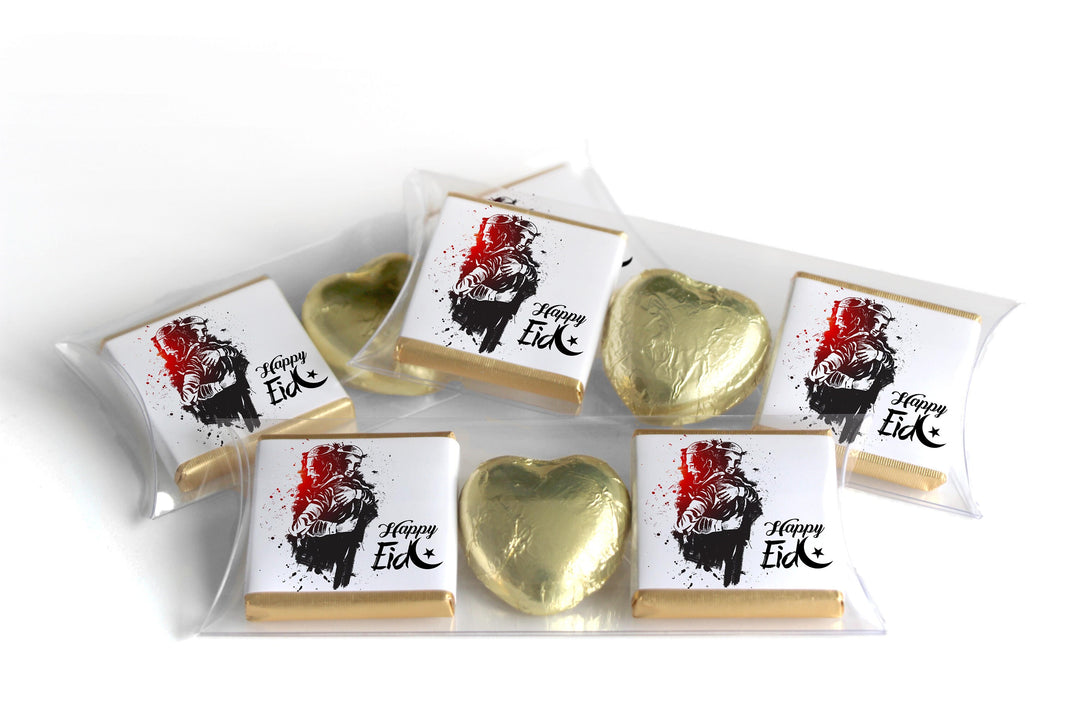 EID / Ramadan Kareem Heart Trio Day Chocolates - Neapolitan Chocolates - V0