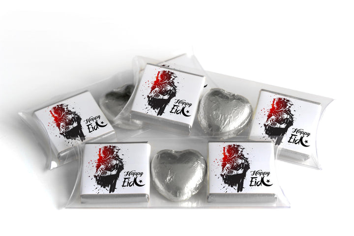 EID / Ramadan Kareem Heart Trio Day Chocolates - Neapolitan Chocolates - V0