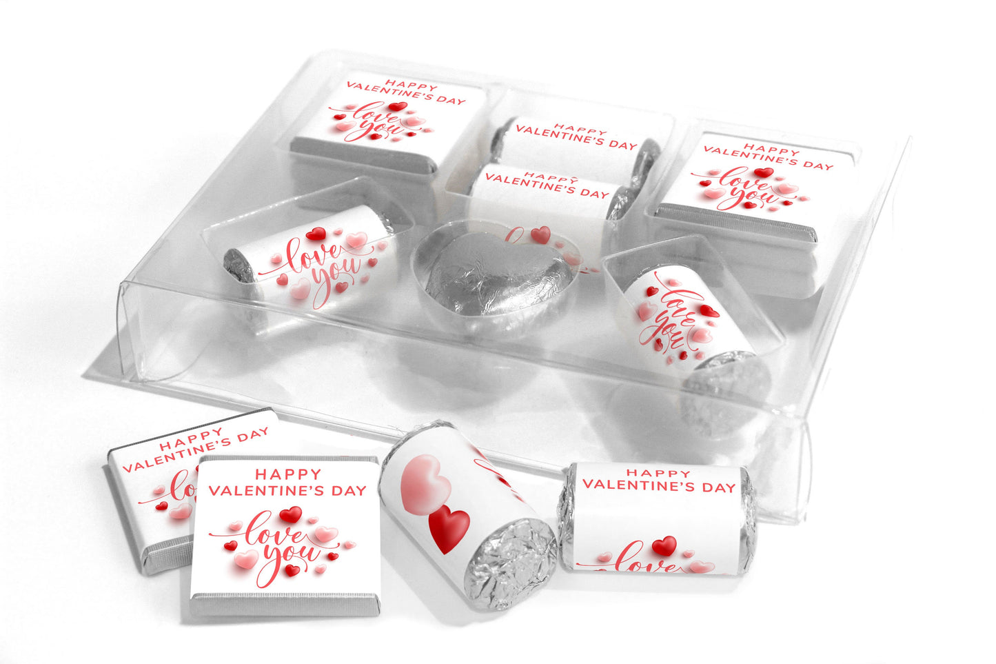 Valentines Day, Chocolates, Sweets in Combo Box - Personalised Favours - Valentine V6