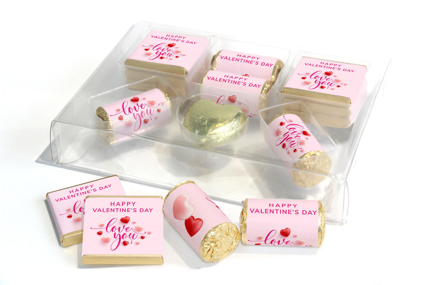 Valentines Day, Chocolates, Sweets in Combo Box - Personalised Favours - Valentine V6
