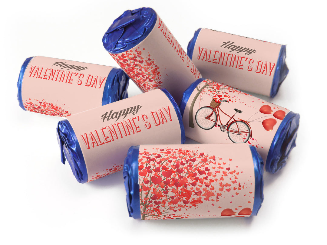 Valentines Day Favours - Love Heart Sweets with Inner Foil choices - Valentine V8