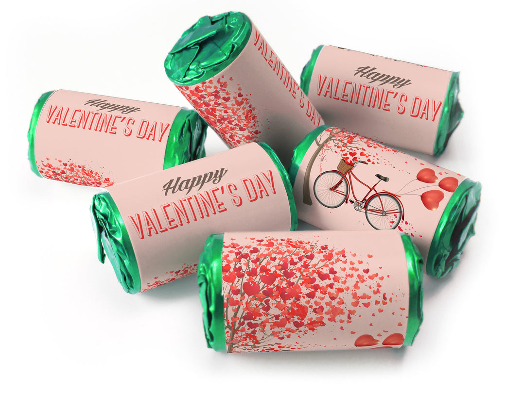 Valentines Day Favours - Love Heart Sweets with Inner Foil choices - Valentine V8