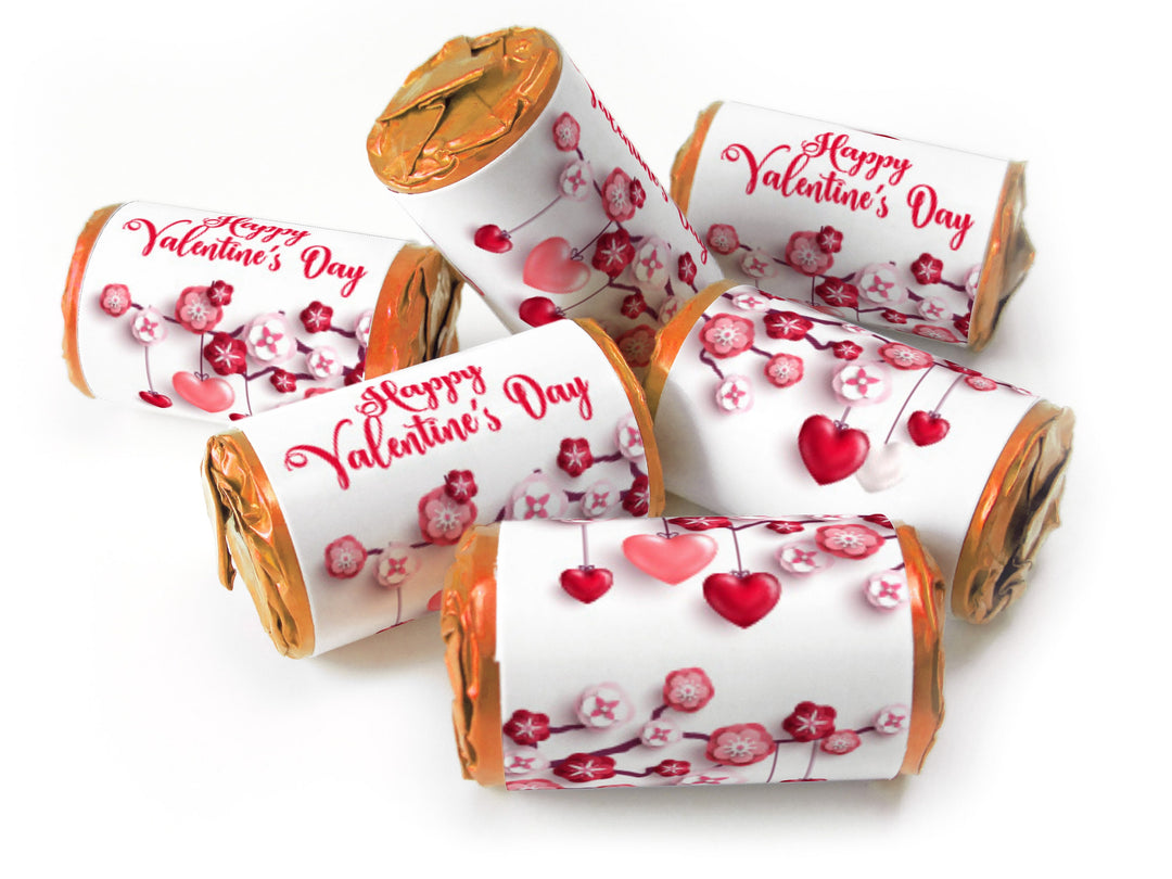 Valentines Day Favours - Love Heart Sweets with Inner Foil choices - Valentine V1