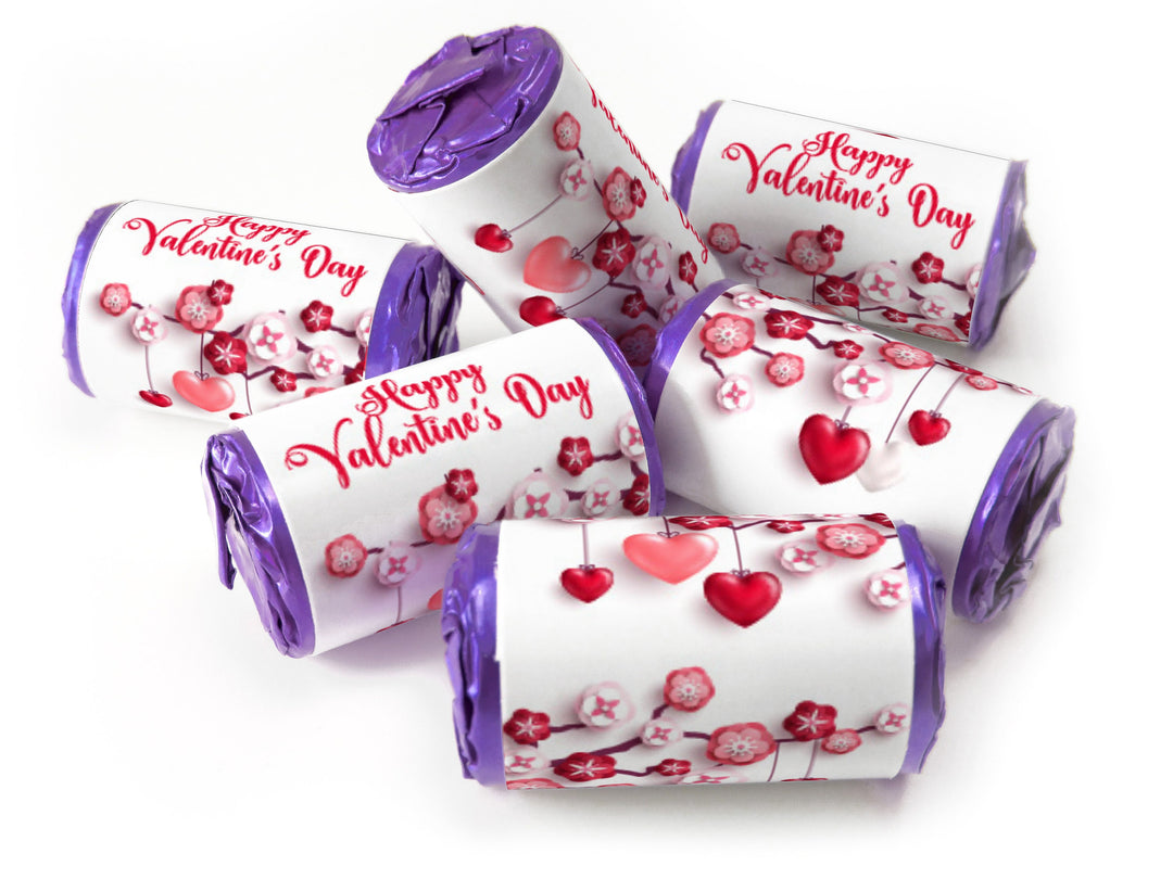 Valentines Day Favours - Love Heart Sweets with Inner Foil choices - Valentine V1