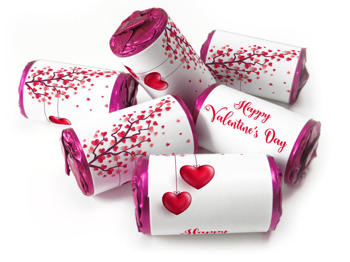 Valentines Day Favours - Love Heart Sweets with Inner Foil choices - Valentine V2