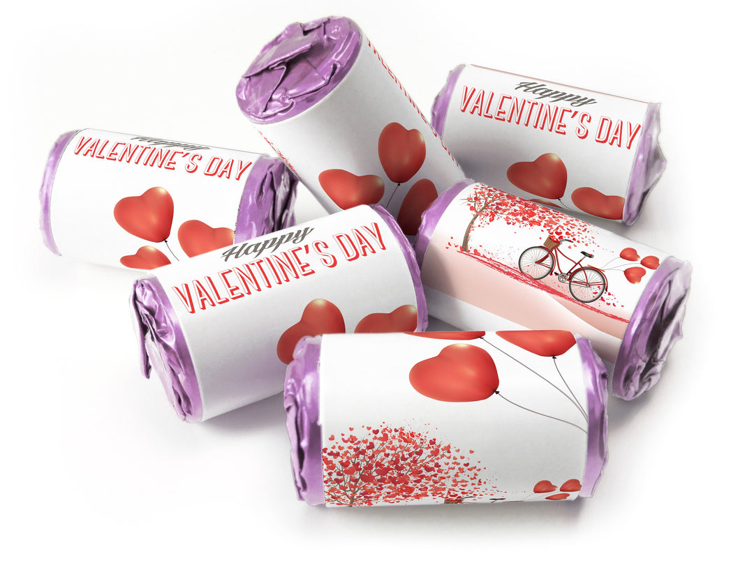 Valentines Day Favours - Love Heart Sweets with Inner Foil choices - Valentine V4