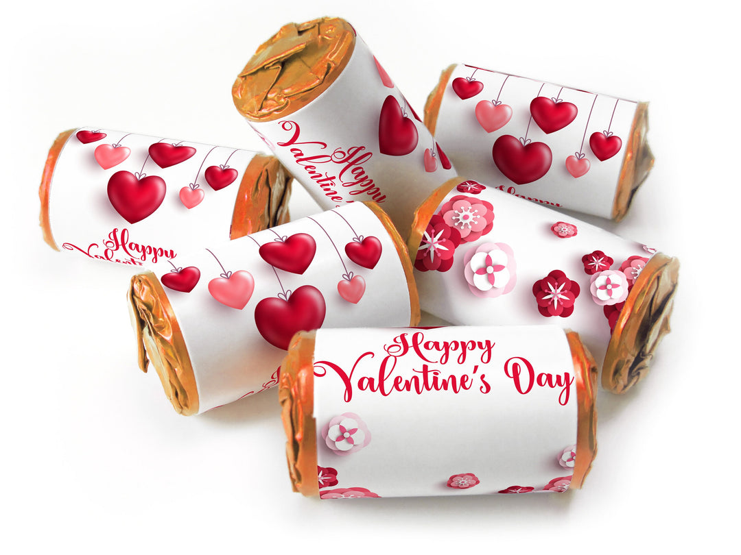 Valentine Day Favours - Love Heart Sweets - with Foil Choices - Valentine V3