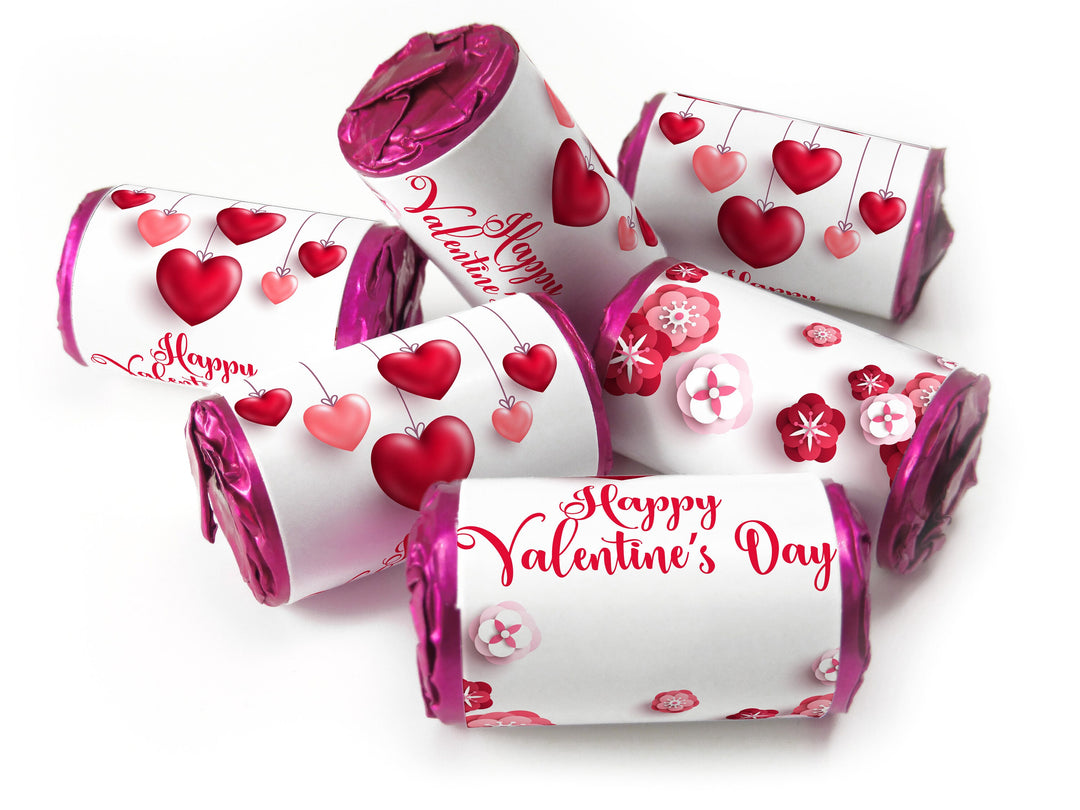 Valentine Day Favours - Love Heart Sweets - with Foil Choices - Valentine V3