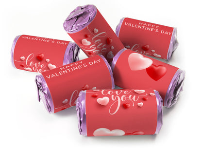 Valentines Day Favours - Love Heart Sweets with Inner Foil choices - Valentine V5