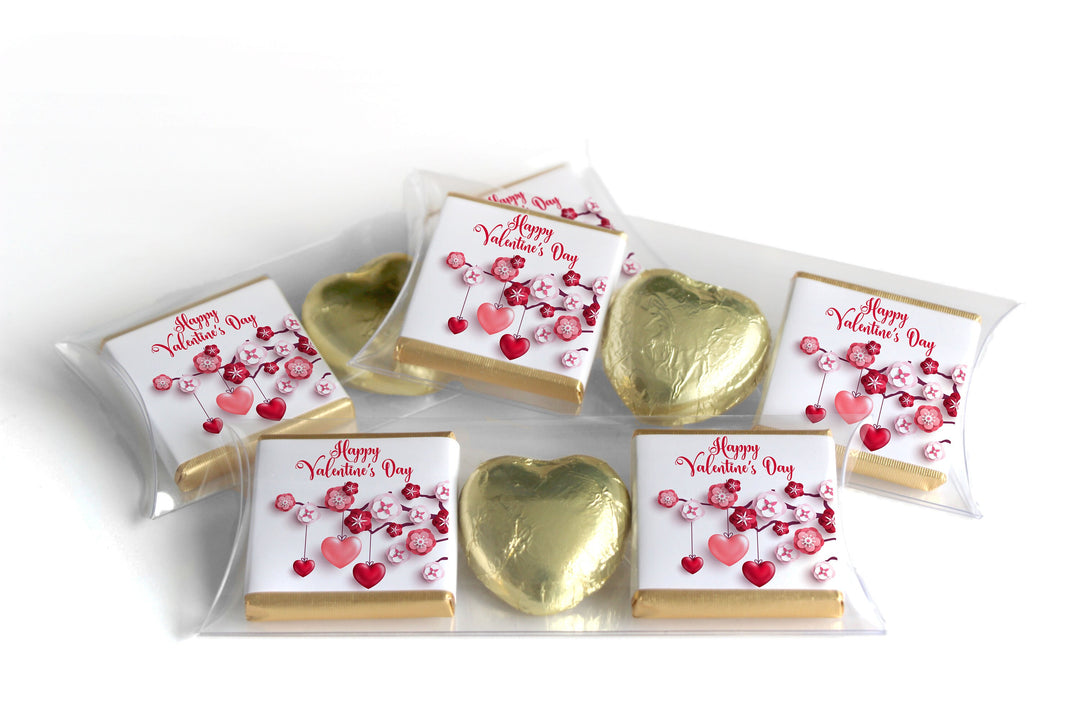 Choc Heart Trio Valentines Day Chocolates - Neapolitan Chocolates - V1