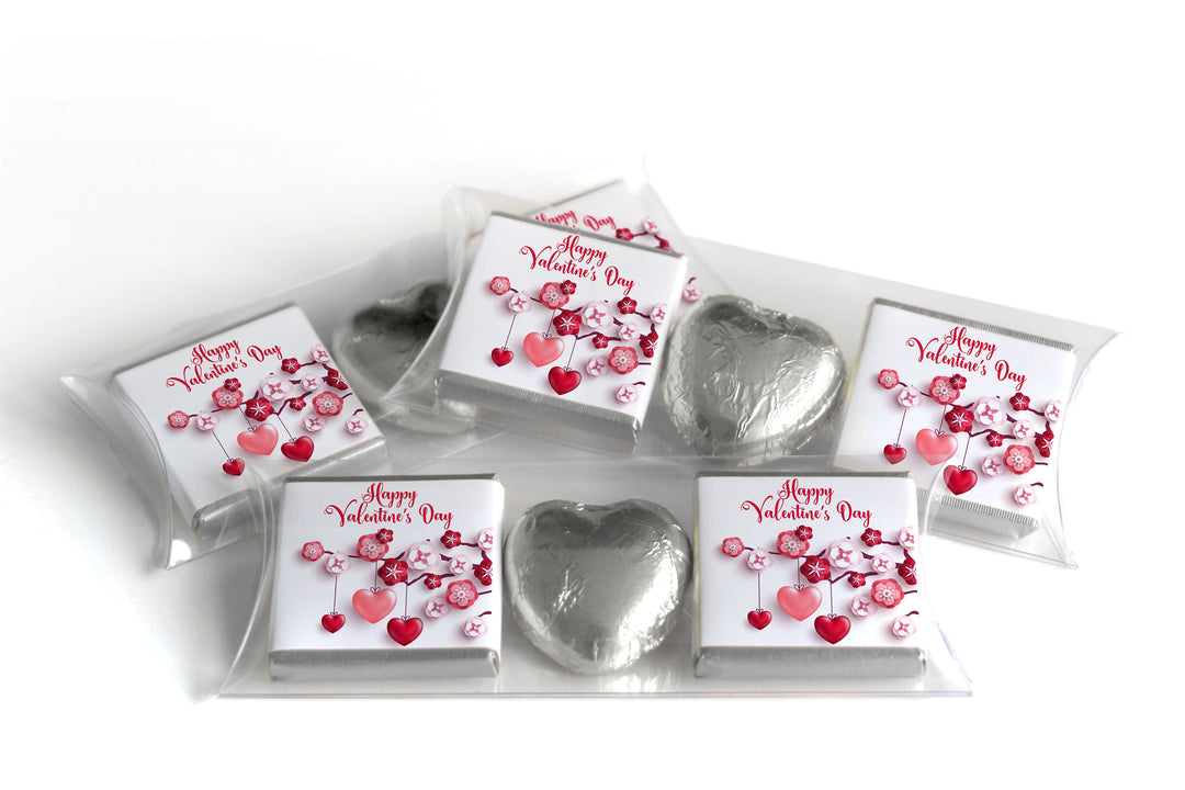 Choc Heart Trio Valentines Day Chocolates - Neapolitan Chocolates - V1