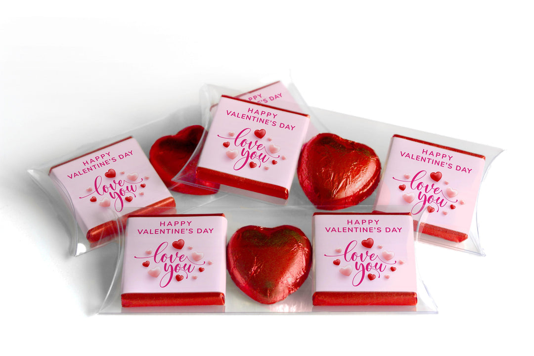 Choc Heart Trio Valentines Day Chocolates - Neapolitan Chocolates - V7