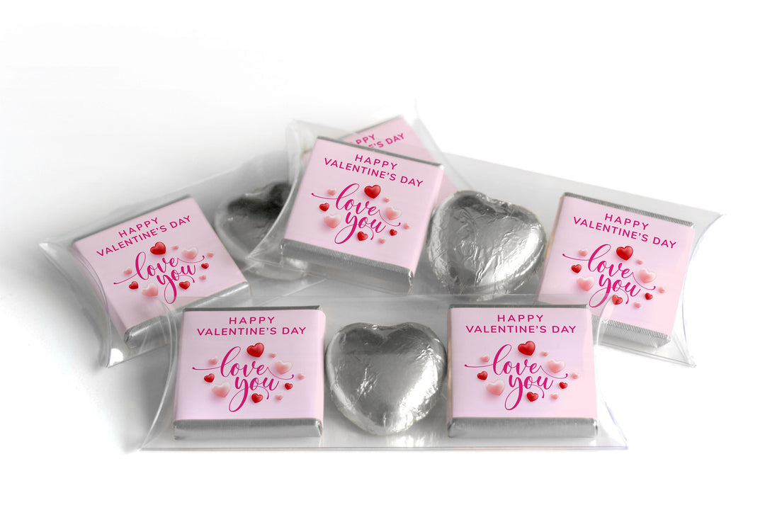 Choc Heart Trio Valentines Day Chocolates - Neapolitan Chocolates - V7