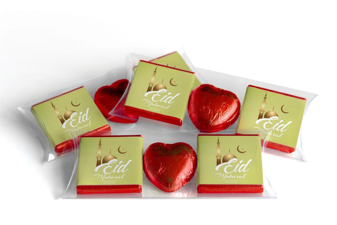 EID / Ramadan Kareem Heart Trio Day Chocolates - Neapolitan Chocolates - V2