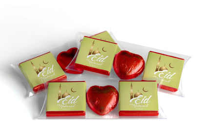 EID / Ramadan Kareem Heart Trio Day Chocolates - Neapolitan Chocolates - V2