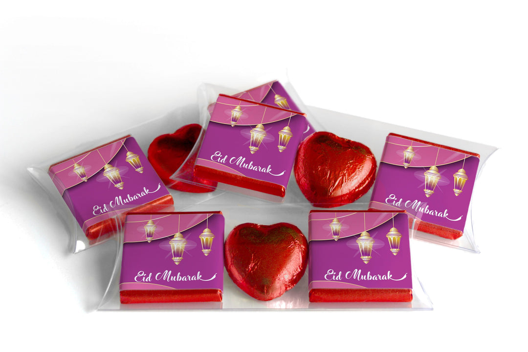 EID / Ramadan Kareem Heart Trio Day Chocolates - Neapolitan Chocolates - V6