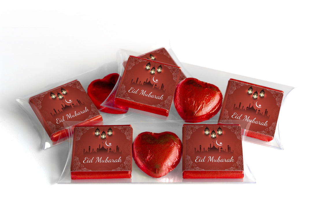 EID / Ramadan Kareem Heart Trio Day Chocolates - Neapolitan Chocolates - V5