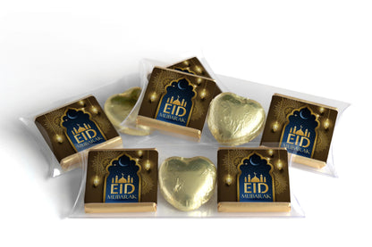 EID Heart Trio Day Chocolates - Neapolitan Chocolates - V3  Brown