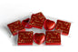 2 Choc Heart Trio Floral Wedding Chocolates - Personalised Favours - Neapolitan Chocolates - V0