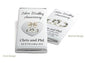 Silver Wedding Anniversary Chocolate Bars - Personalised Favours - 80g Milk Chocolate Bars in Gold & Silver Foils - V1