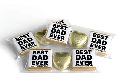Choc Heart Trio Fathers Day Chocolates - Neapolitan Chocolates - V1