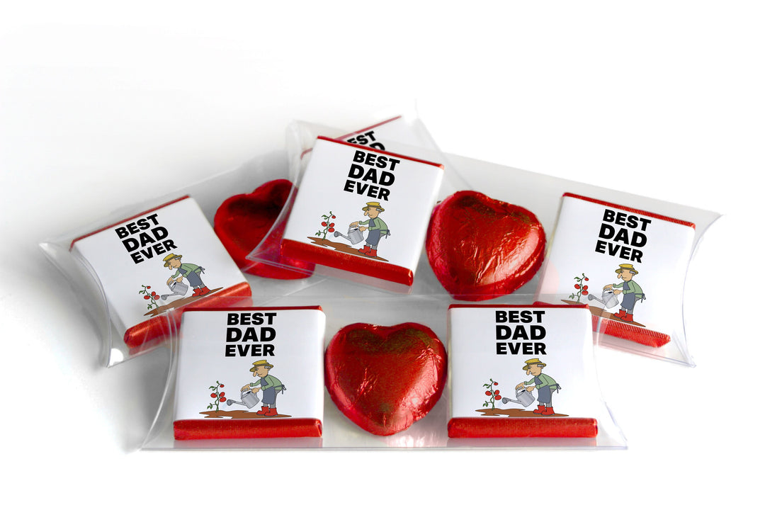 Choc Heart Trio Fathers / Grandads Day Chocolates - Neapolitan Chocolates - V4