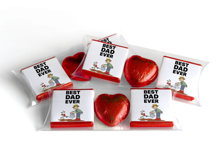 Choc Heart Trio Fathers / Grandads Day Chocolates - Neapolitan Chocolates - V4