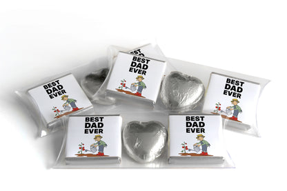 Choc Heart Trio Fathers / Grandads Day Chocolates - Neapolitan Chocolates - V4