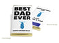 Fathers Day Chocolate Bars - Personalised Favours - 80g Milk Chocolate Bars in Gold & Silver Foils - V1