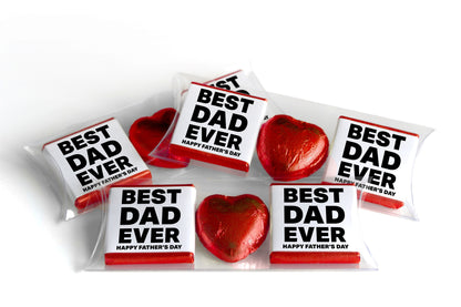 Choc Heart Trio Fathers Day Chocolates - Neapolitan Chocolates - V1
