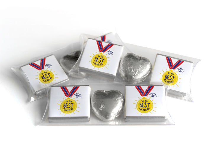 Choc Heart Trio Fathers / Grandads Day Chocolates - Neapolitan Chocolates - V3