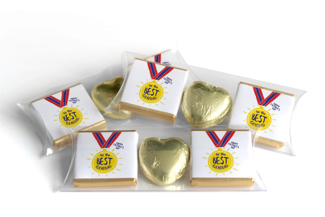 Choc Heart Trio Fathers / Grandads Day Chocolates - Neapolitan Chocolates - V3