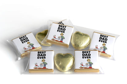 Choc Heart Trio Fathers / Grandads Day Chocolates - Neapolitan Chocolates - V4