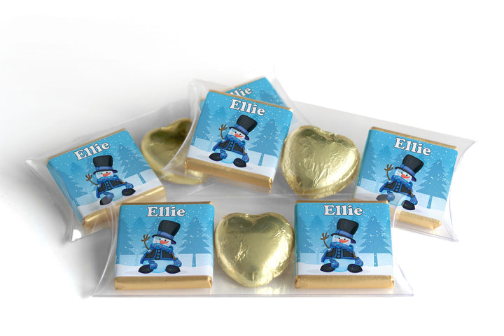 Christmas Chocolate Trio - Personalised Favours - Neapolitan Chocolates & Chocolate Heart - V4