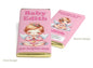 Baby Shower Chocolate Bars - Personalised Favours - 80g Milk Chocolate Bars in Gold & Silver Foils with image - V6 Girl