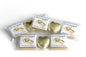 2 Choc Heart Trio Engaged Chocolates - Personalised Favours - Neapolitan Chocolates - V1 - Gold Rings