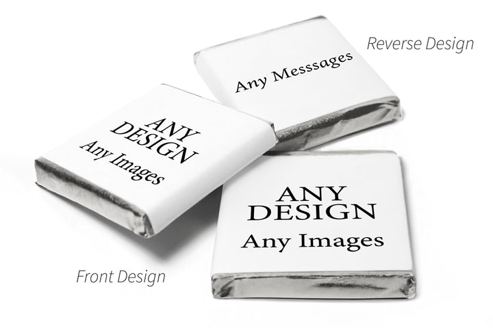 250 x Any Design Chocolates - Personalised Gifts - Neapolitan Chocolates - Party Gifts