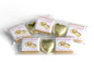 2 Choc Heart Trio Engaged Chocolates - Personalised Favours - Neapolitan Chocolates - V2 - Gold Rings