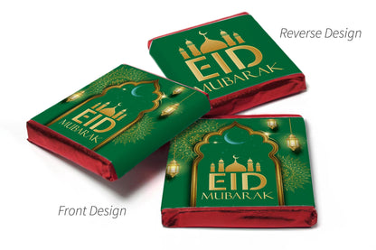 EID Mubarak Chocolates - Favours - Neapolitan Chocolates - V3 - Green
